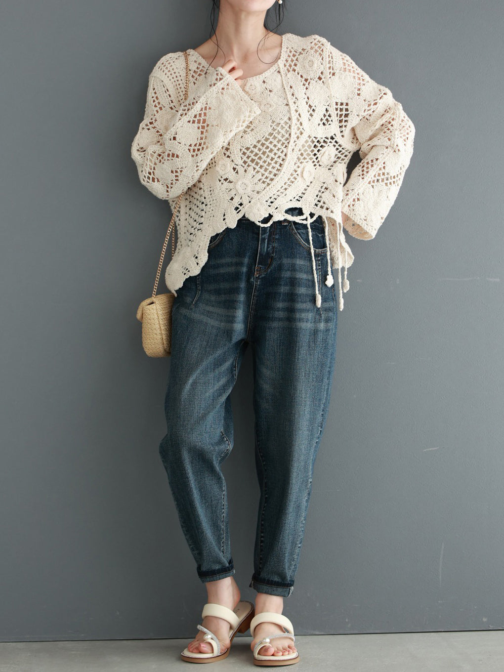 <先行公開>シアークロッシェイレギュラーヘムプルオーバー　2色入 - SonderSable