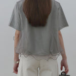 チュールフレアレイヤードTシャツ　3色入 - SonderSable