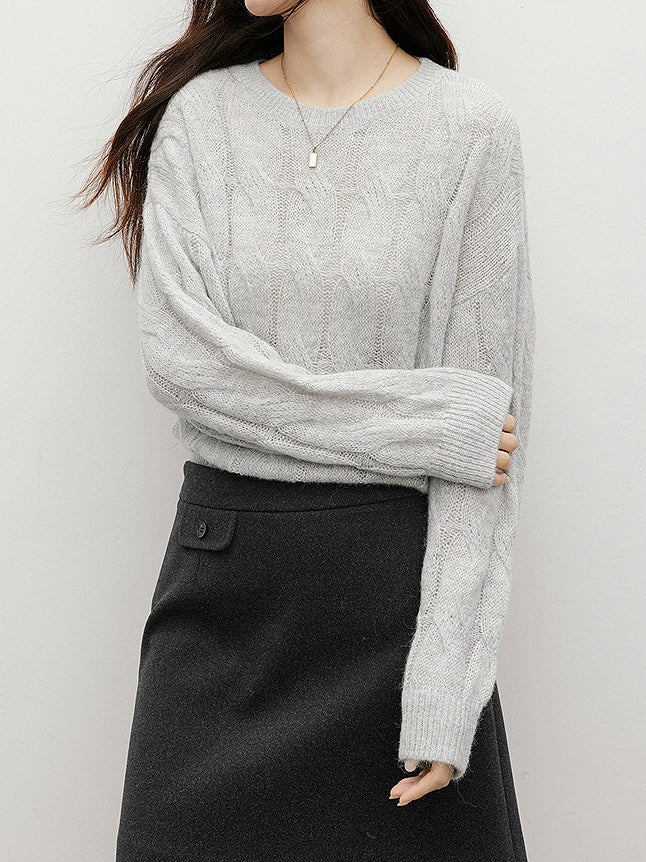 Cable knit top in 2 colors