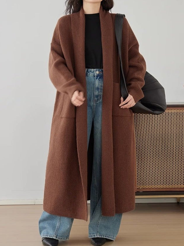 畔ロング羽織りカーディガン　4色入
