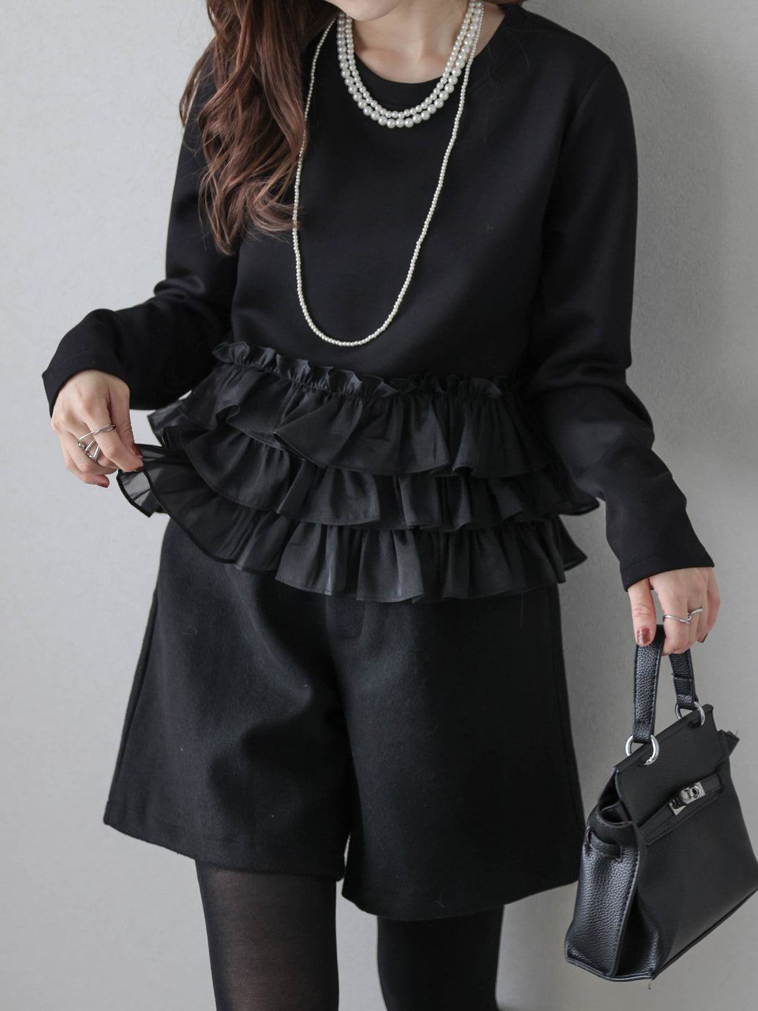 Tiered Frill Hem Docking Top (3 colors)