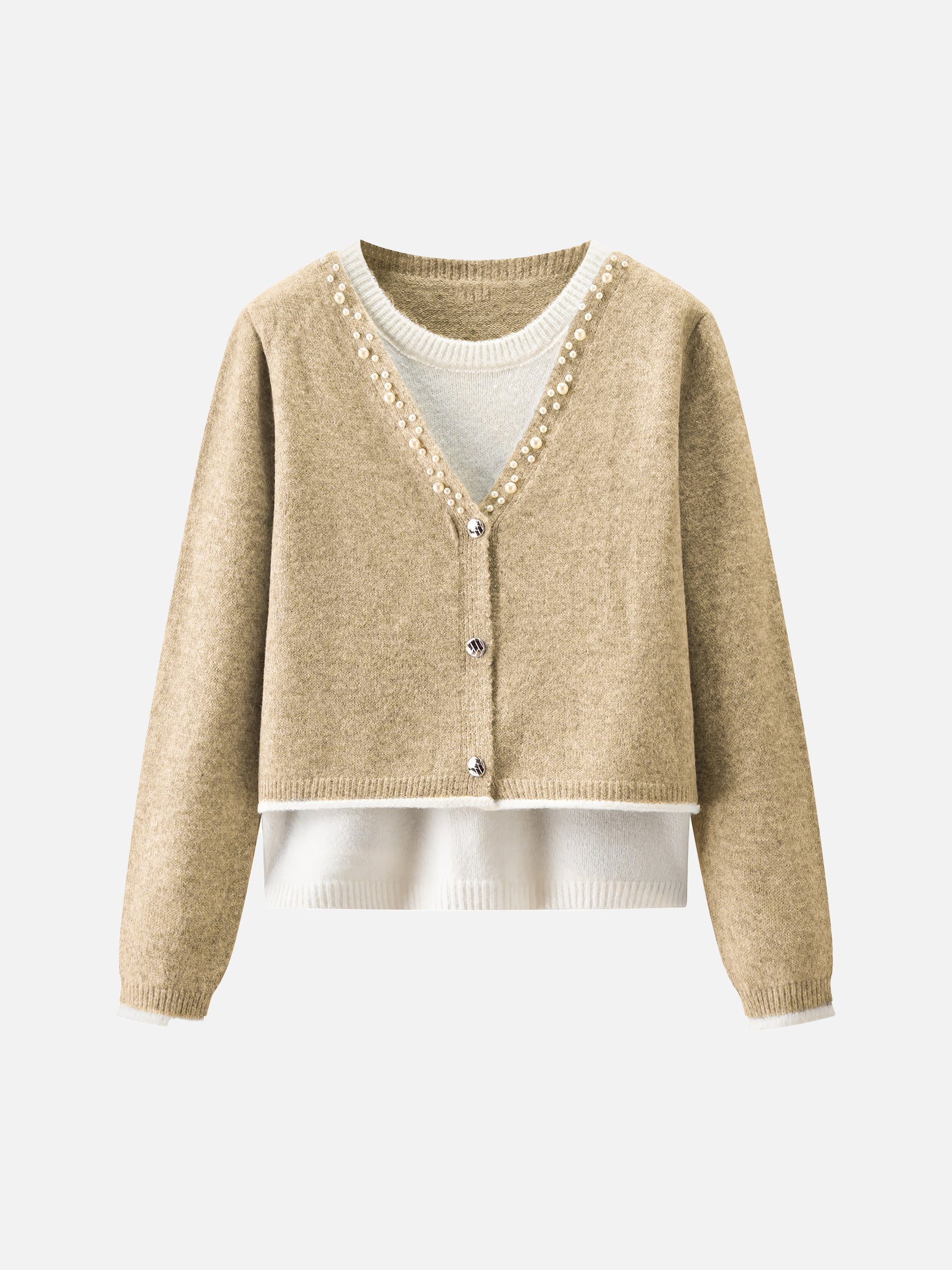 Layered pearl knit in 3 colors