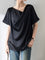 ドレープドネックサテンTシャツ　3色入 - SonderSable