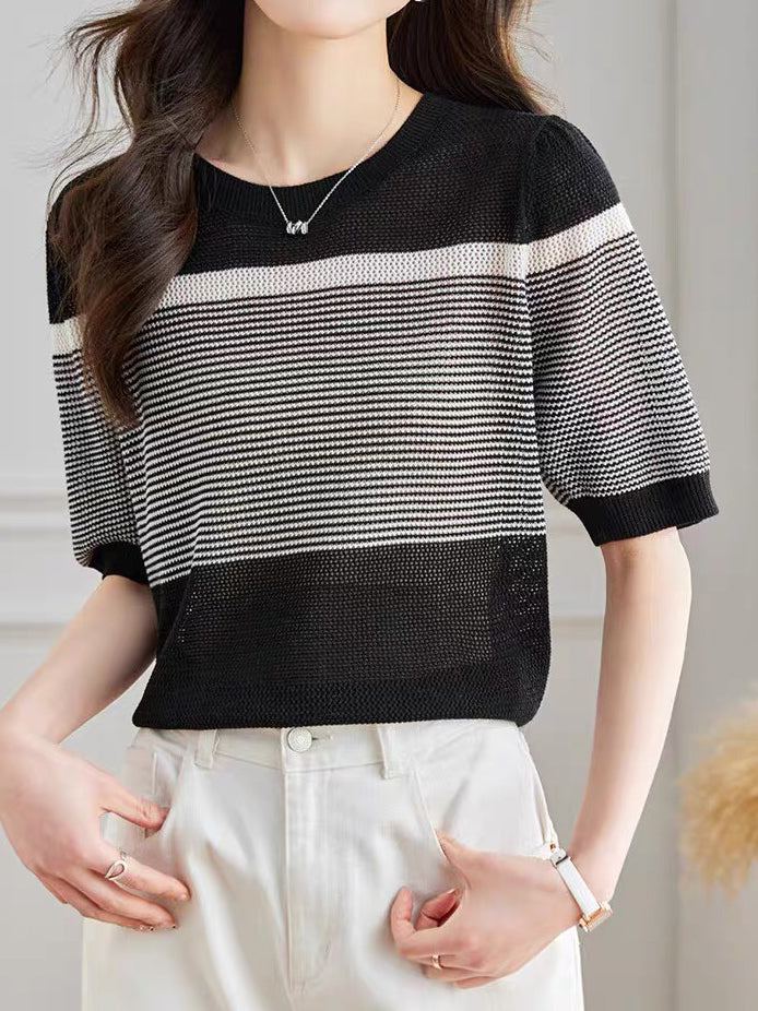 Panel Border Knit - 3 colors