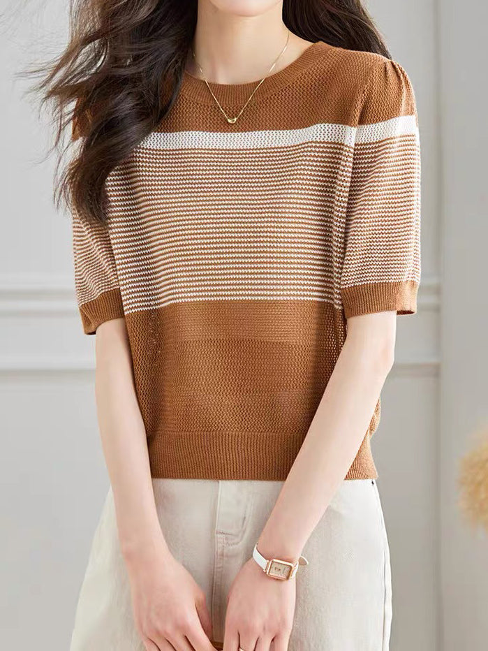 Panel Border Knit - 3 colors