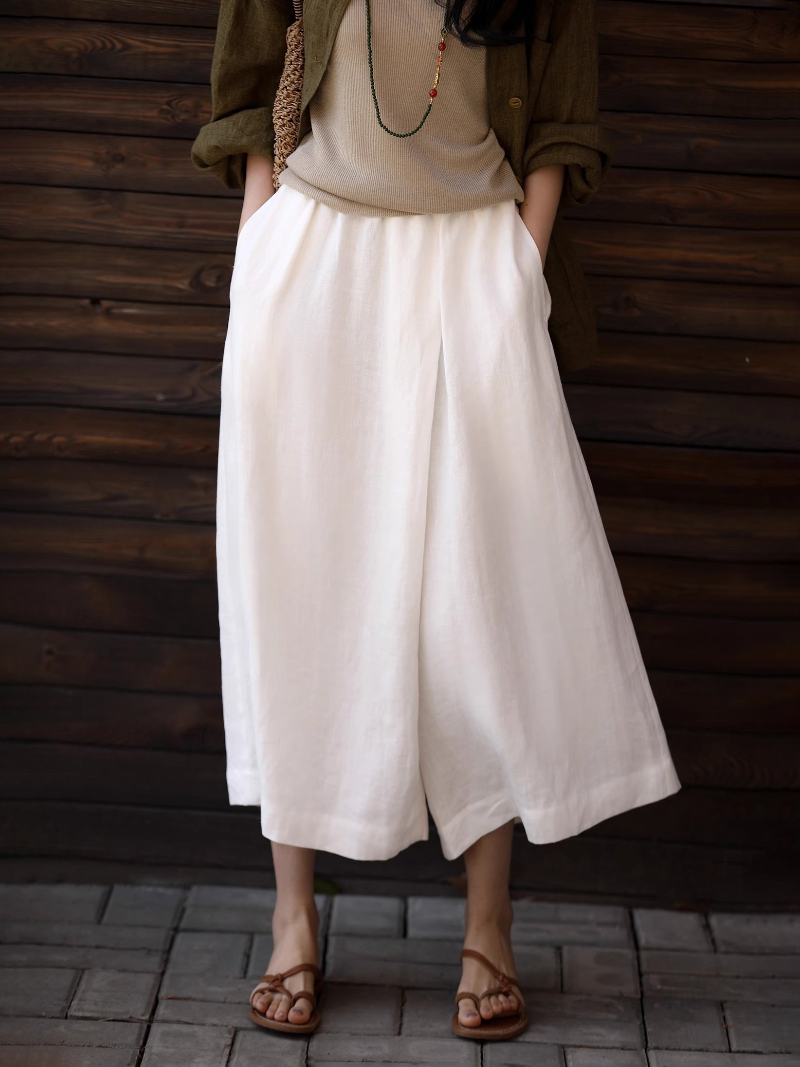 Long flare pants in 2 colors