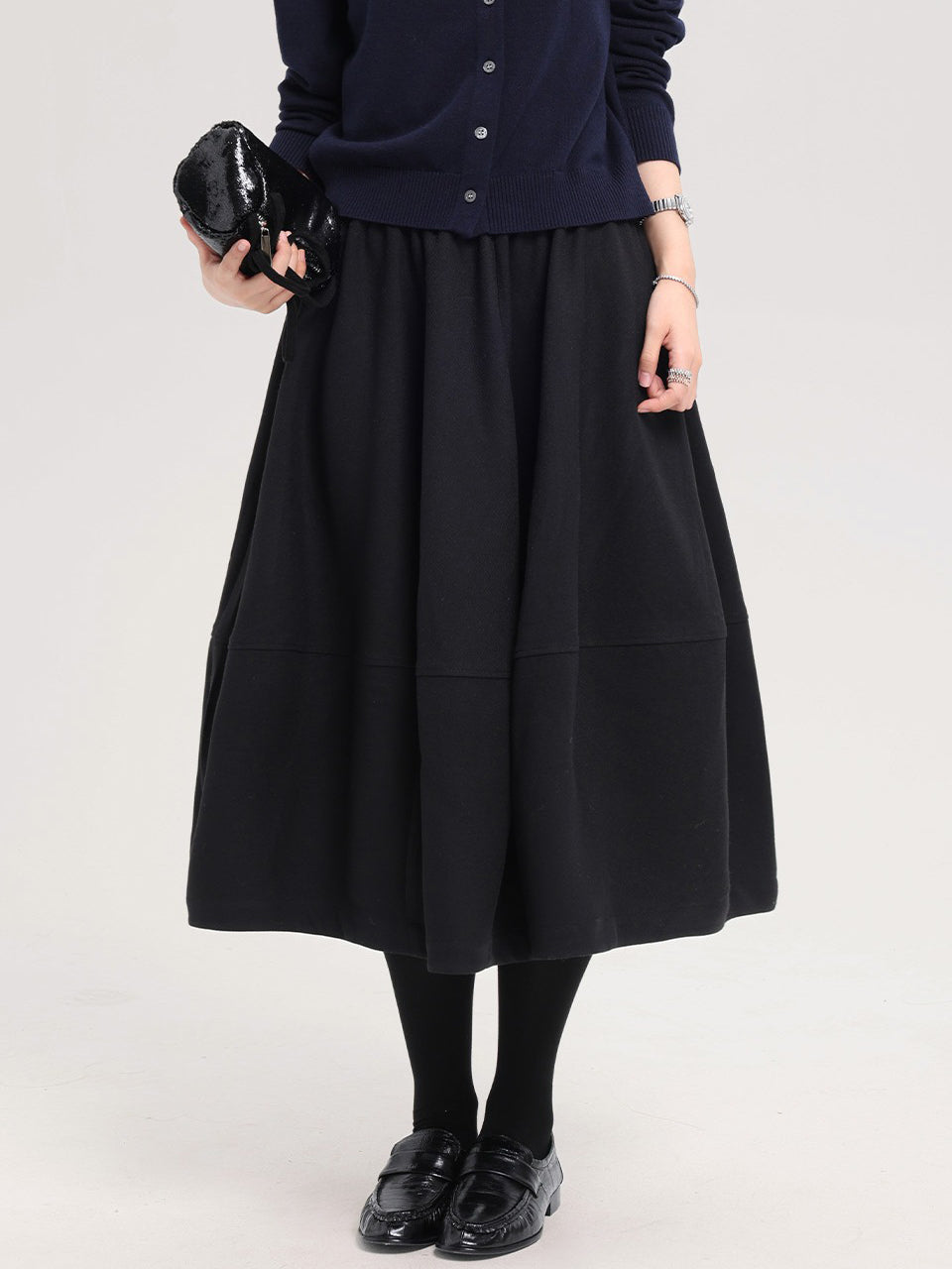 ボリュームコクーンスカート　2色入 - SonderSable