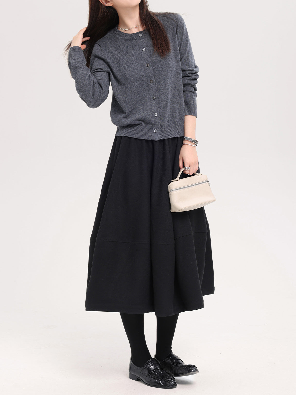 ボリュームコクーンスカート　2色入 - SonderSable