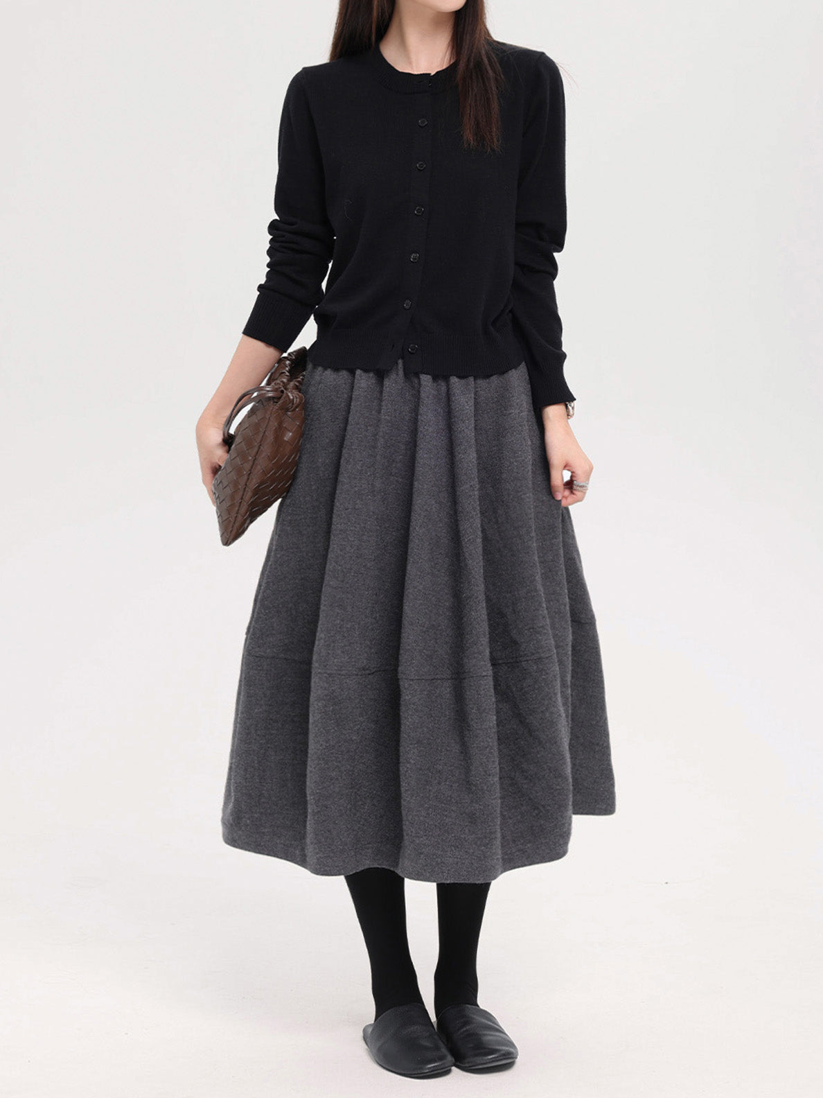 ボリュームコクーンスカート　2色入 - SonderSable