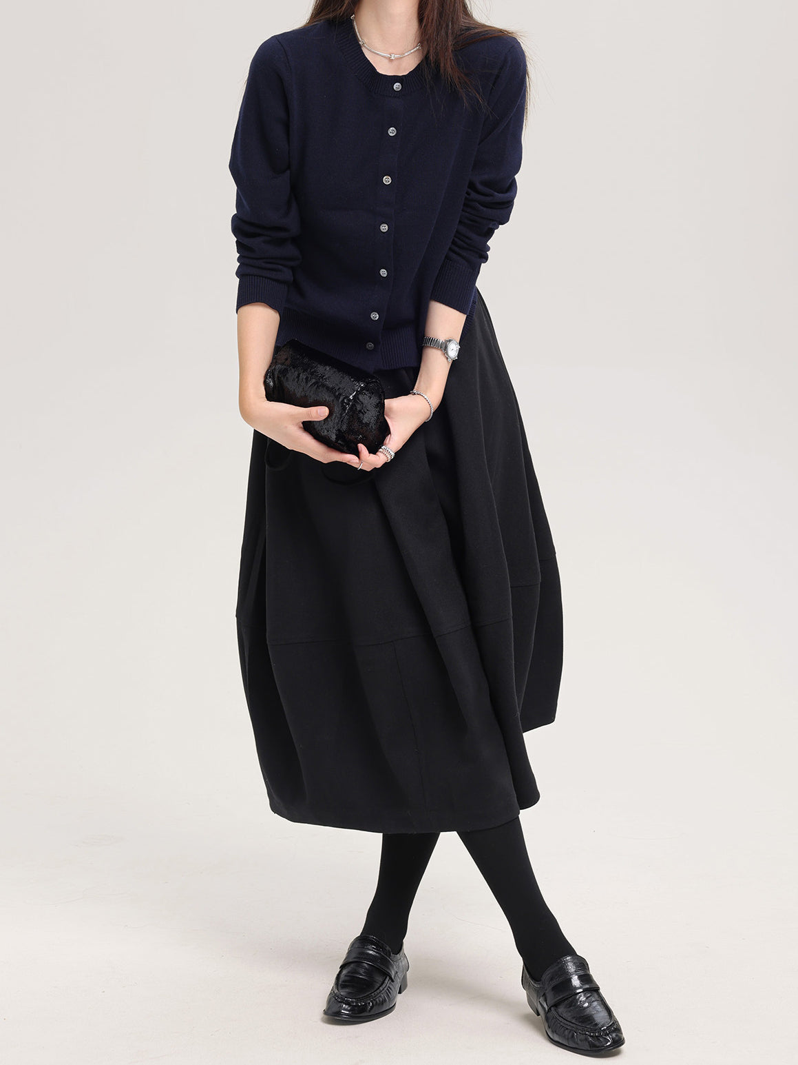 ボリュームコクーンスカート　2色入 - SonderSable