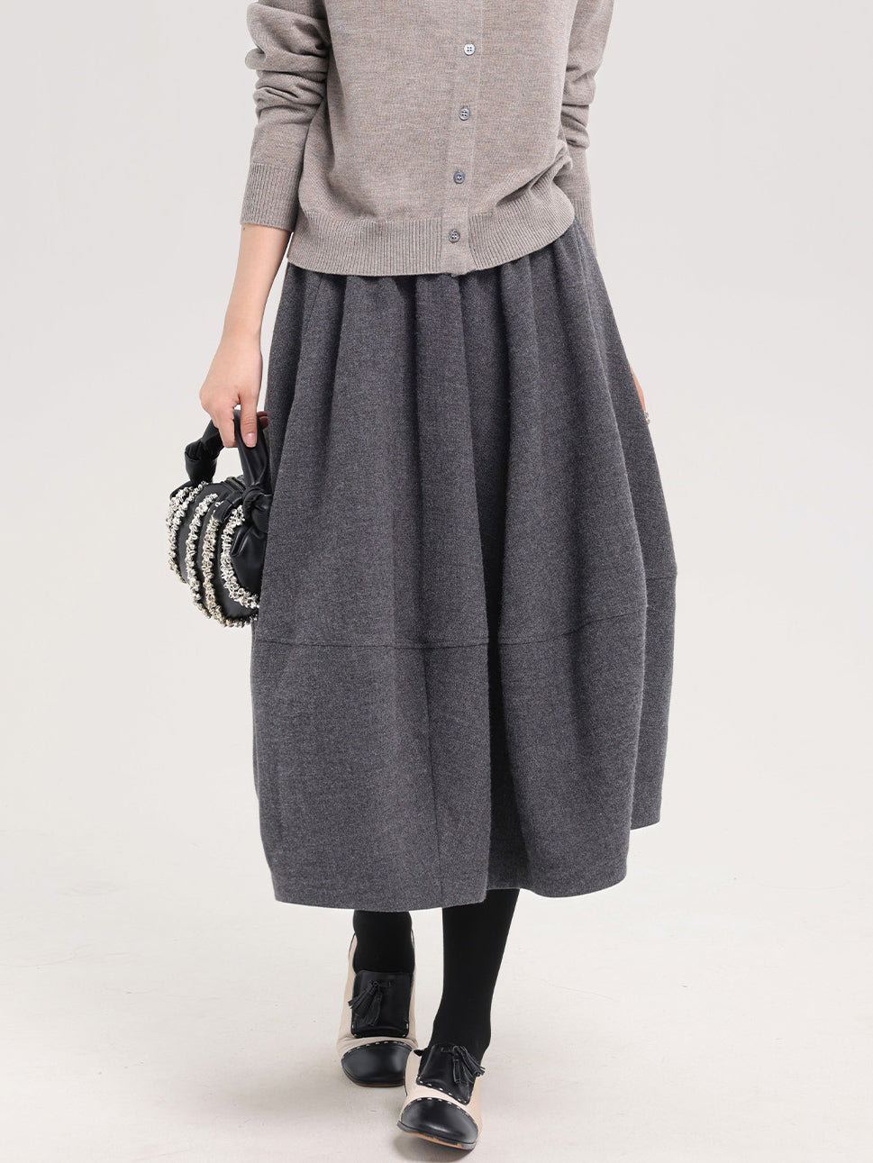 ボリュームコクーンスカート　2色入 - SonderSable