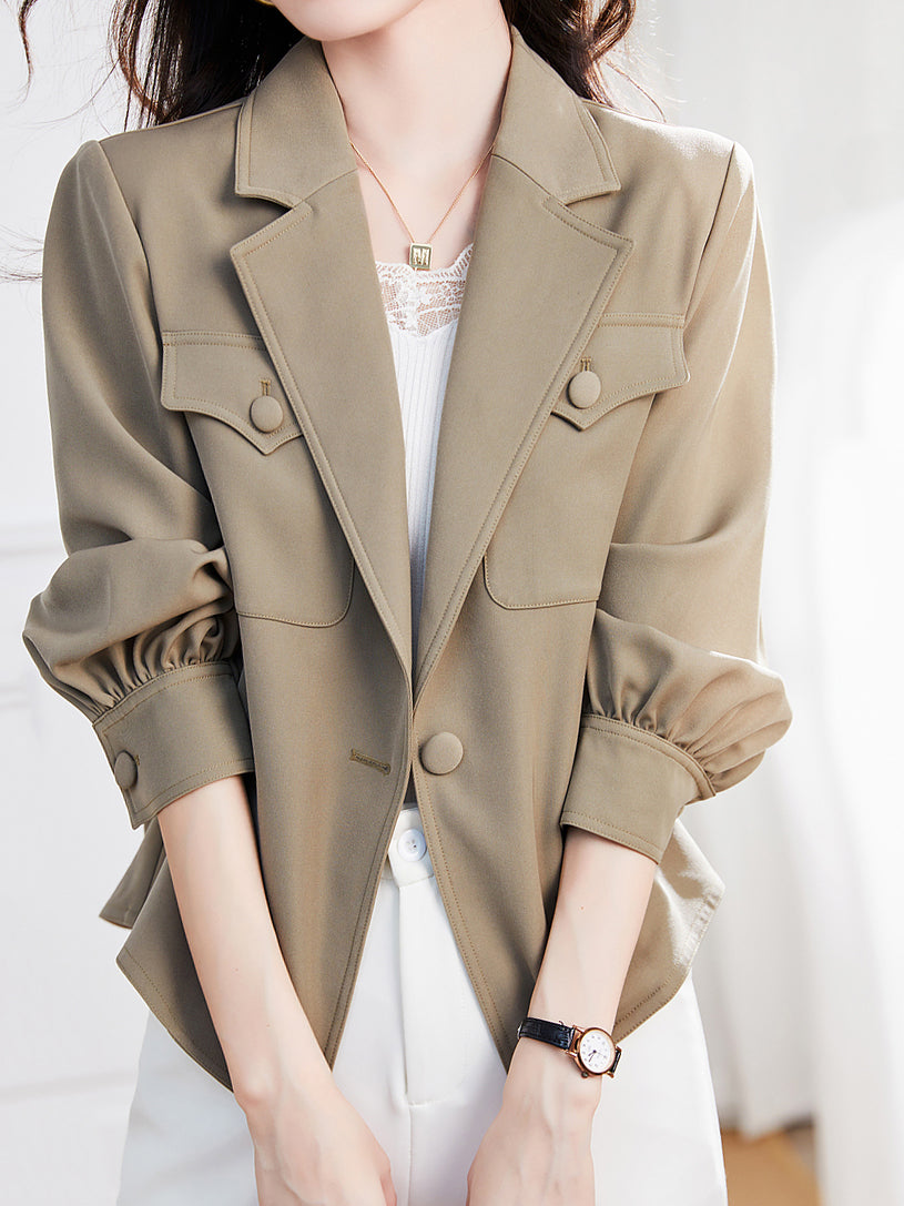 Pocket tailored jacket in 2 colors