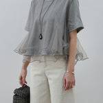 チュールフレアレイヤードTシャツ　3色入 - SonderSable