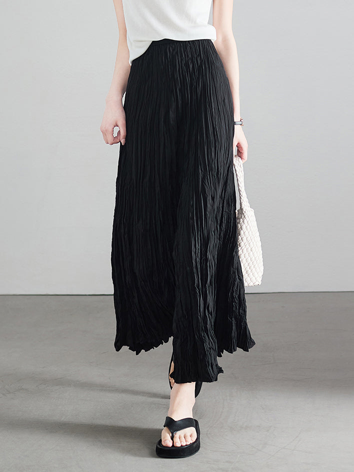 Washer pleated skirt in 3 colors