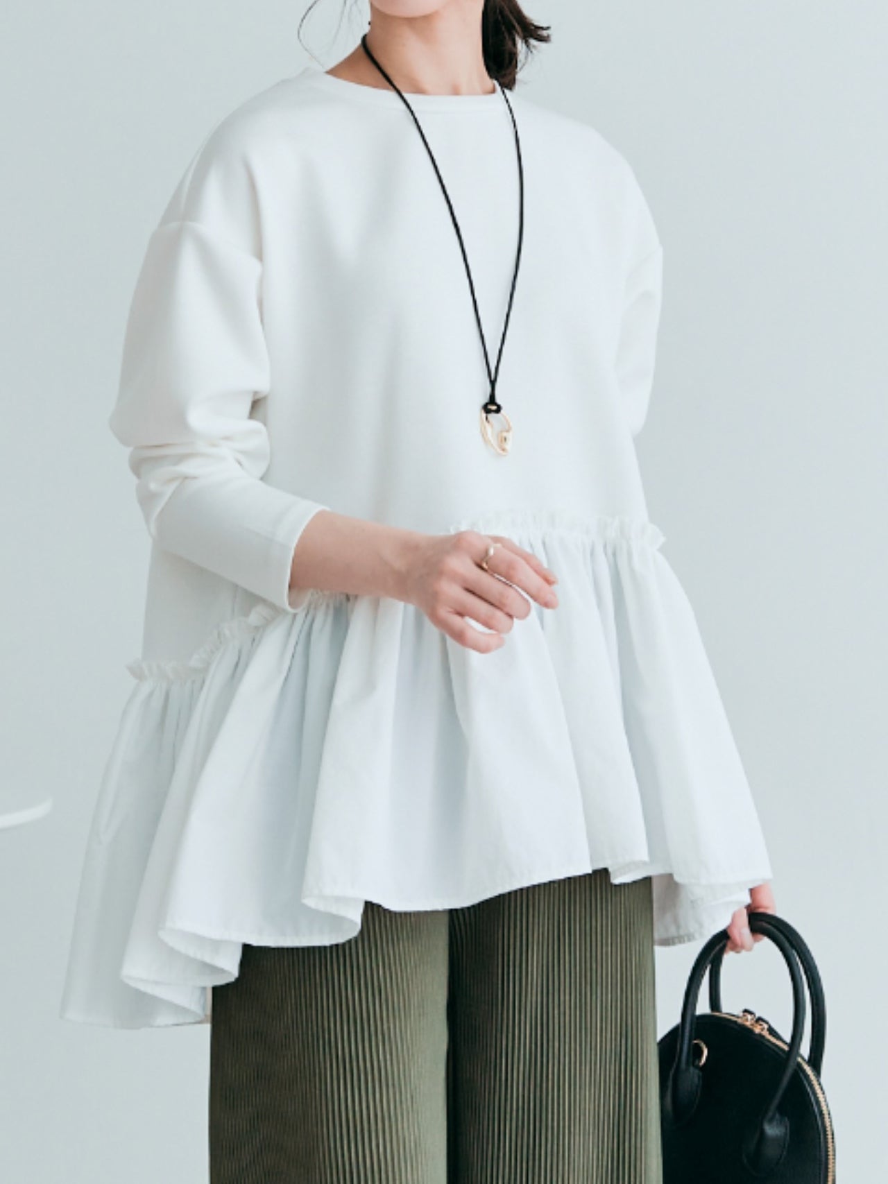 Peplum Flare Sweatshirt (5 colors)