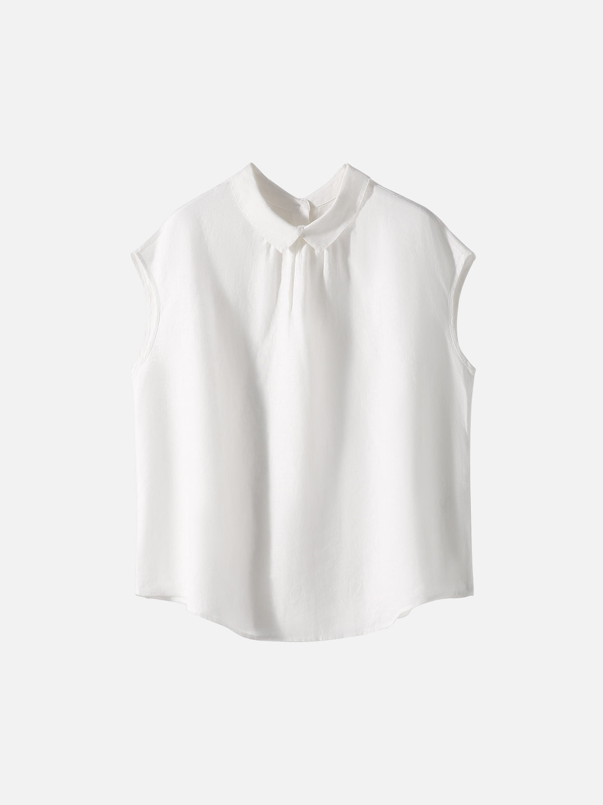 Front and back 2-way button French sleeve blouse in 4 colors