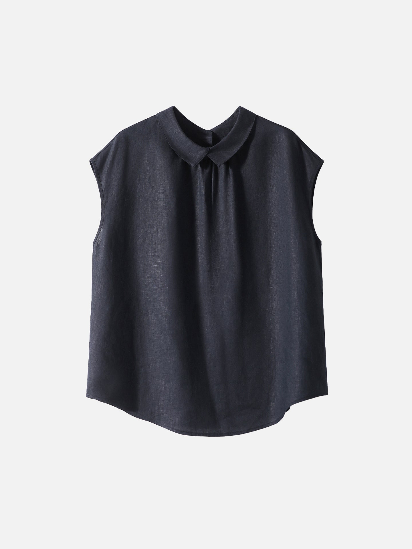 Front and back 2-way button French sleeve blouse in 4 colors