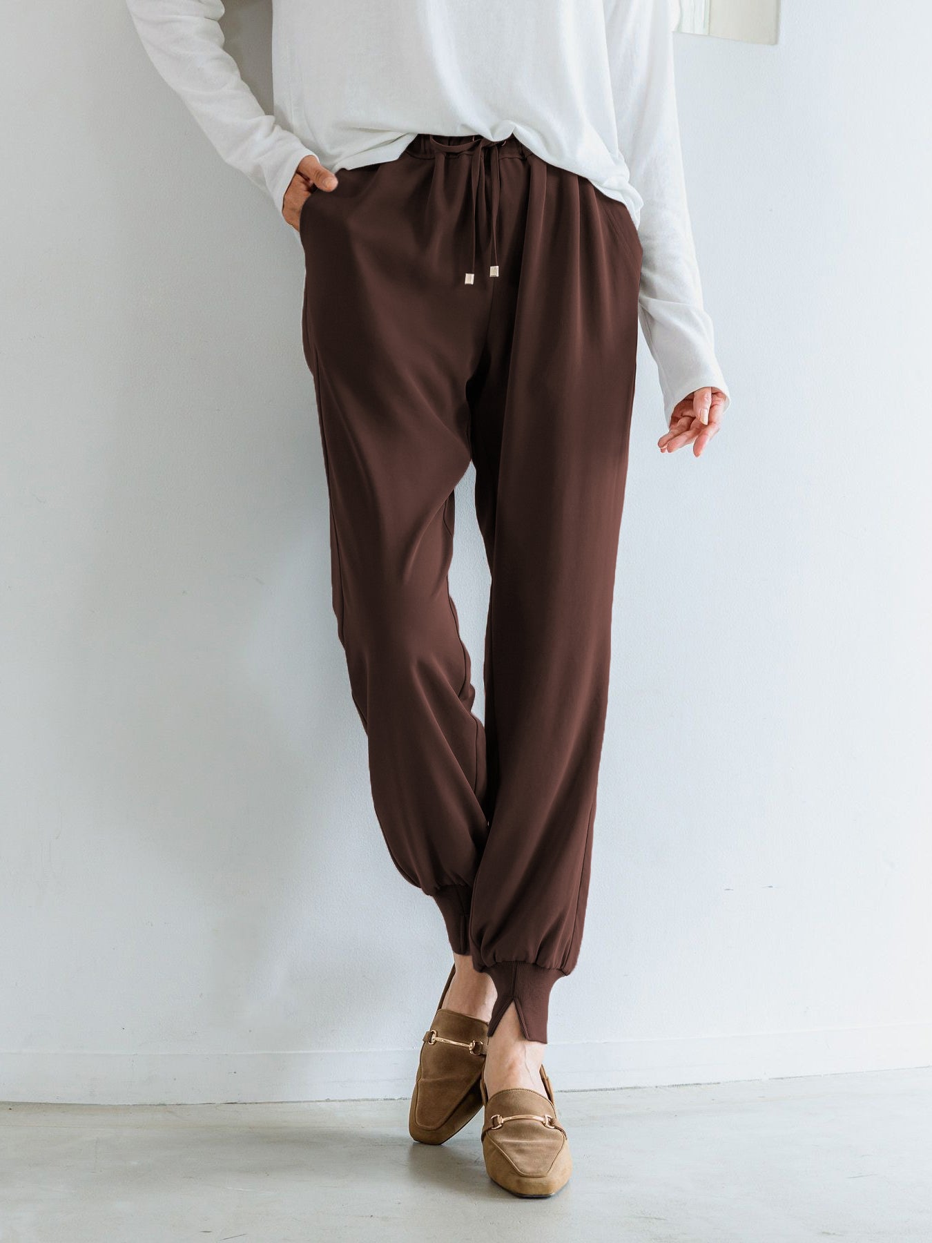 Double cross jogger pants in 3 colors