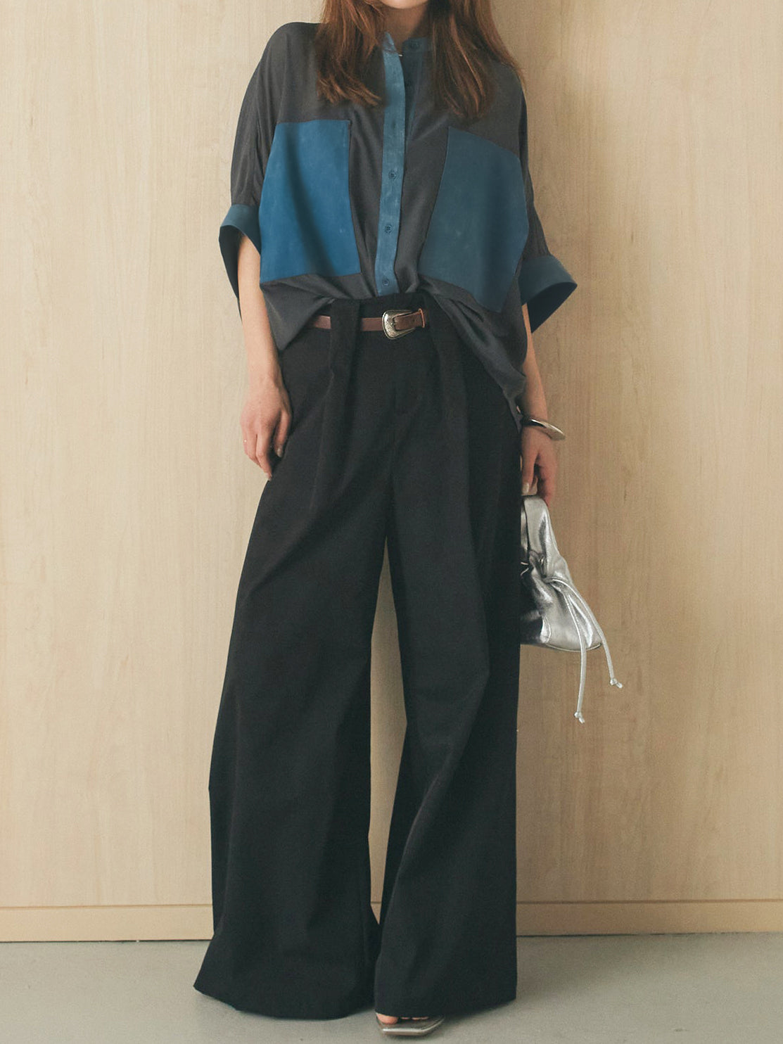 デニムライクビッグツーポケシアーシャツ　3色入 - SonderSable