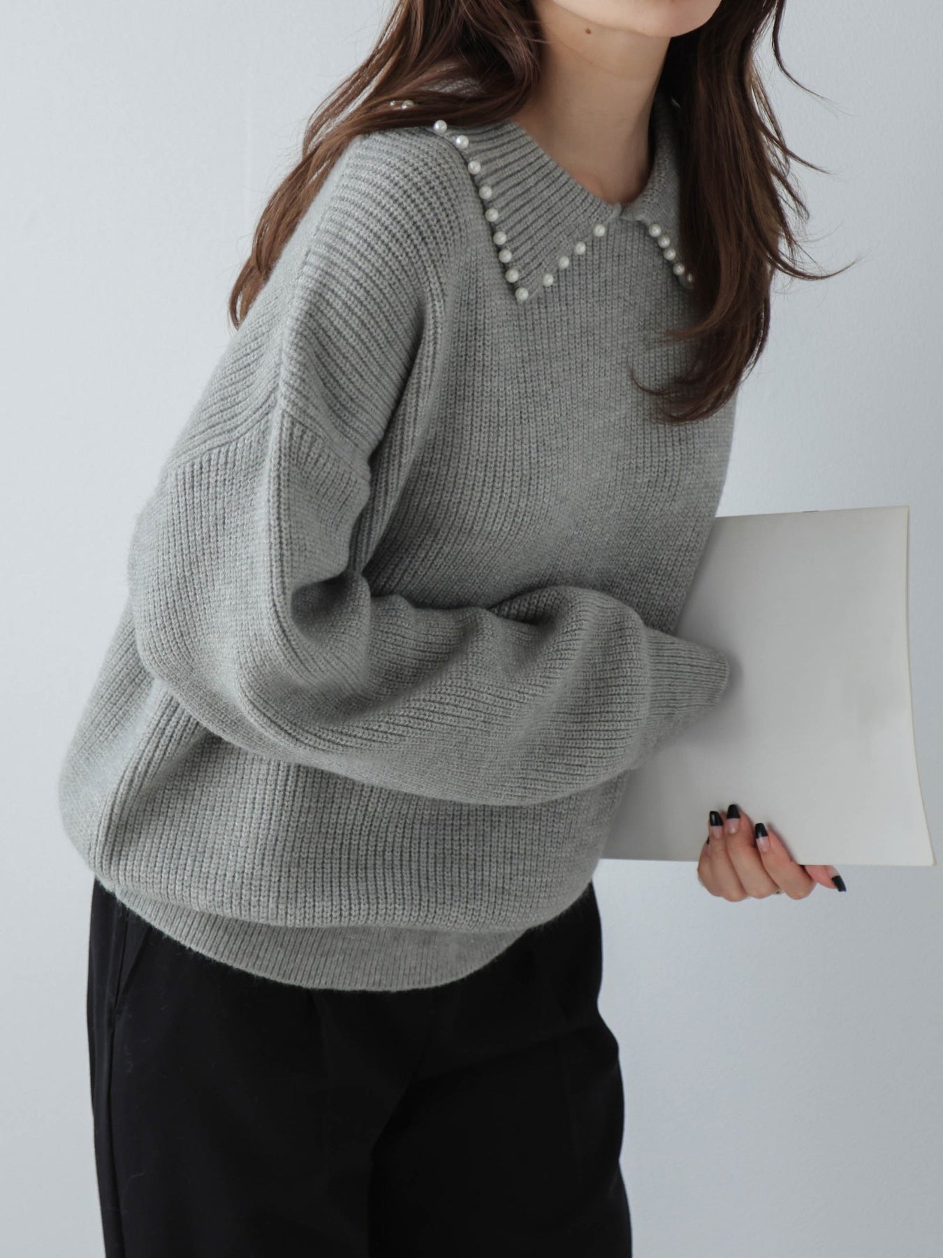 Pearl color knit 4 colors