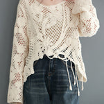 <先行公開>シアークロッシェイレギュラーヘムプルオーバー　2色入 - SonderSable