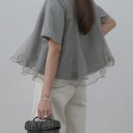 チュールフレアレイヤードTシャツ　3色入 - SonderSable