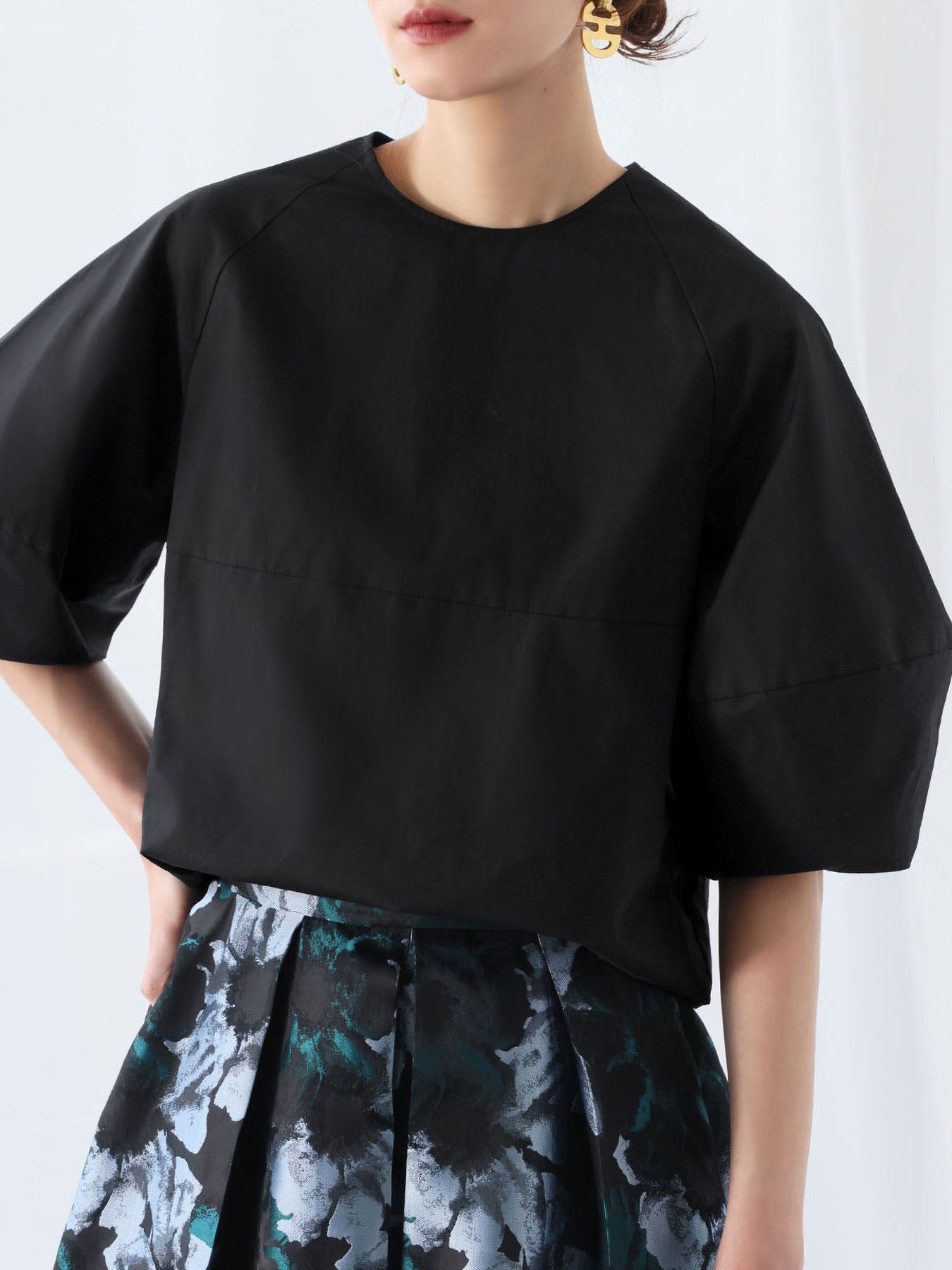 Lantern sleeve blouse in 3 colors