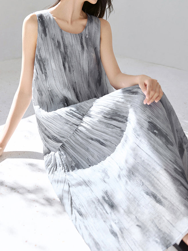 マーブルプリントタンクワンピース - SonderSable
