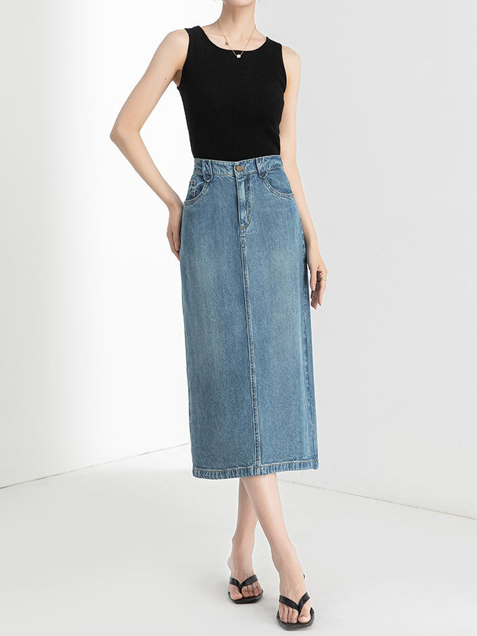 デニムナロースカート　2色入 - SonderSable