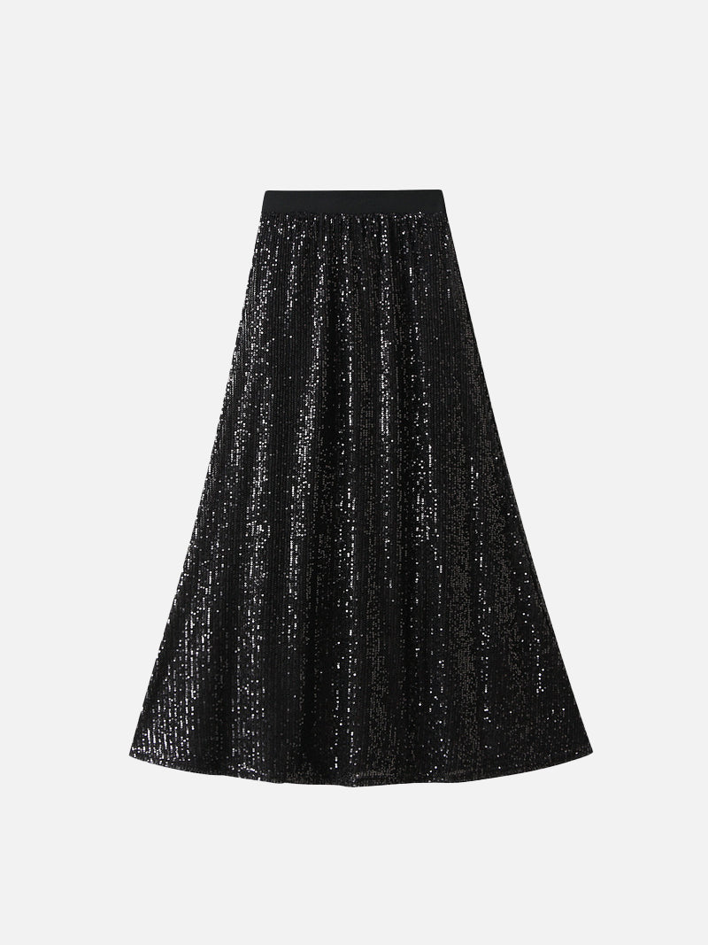 Sequin A-line skirt in 3 colors