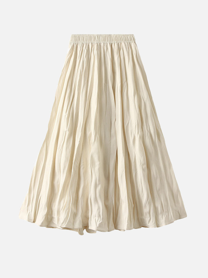 スエードワッシャープリーツスカート　6色入