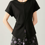 フロントスリットストラップTシャツ　2色入 - SonderSable
