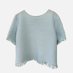 フリンジヘムプリーツTシャツ　7色入 - SonderSable