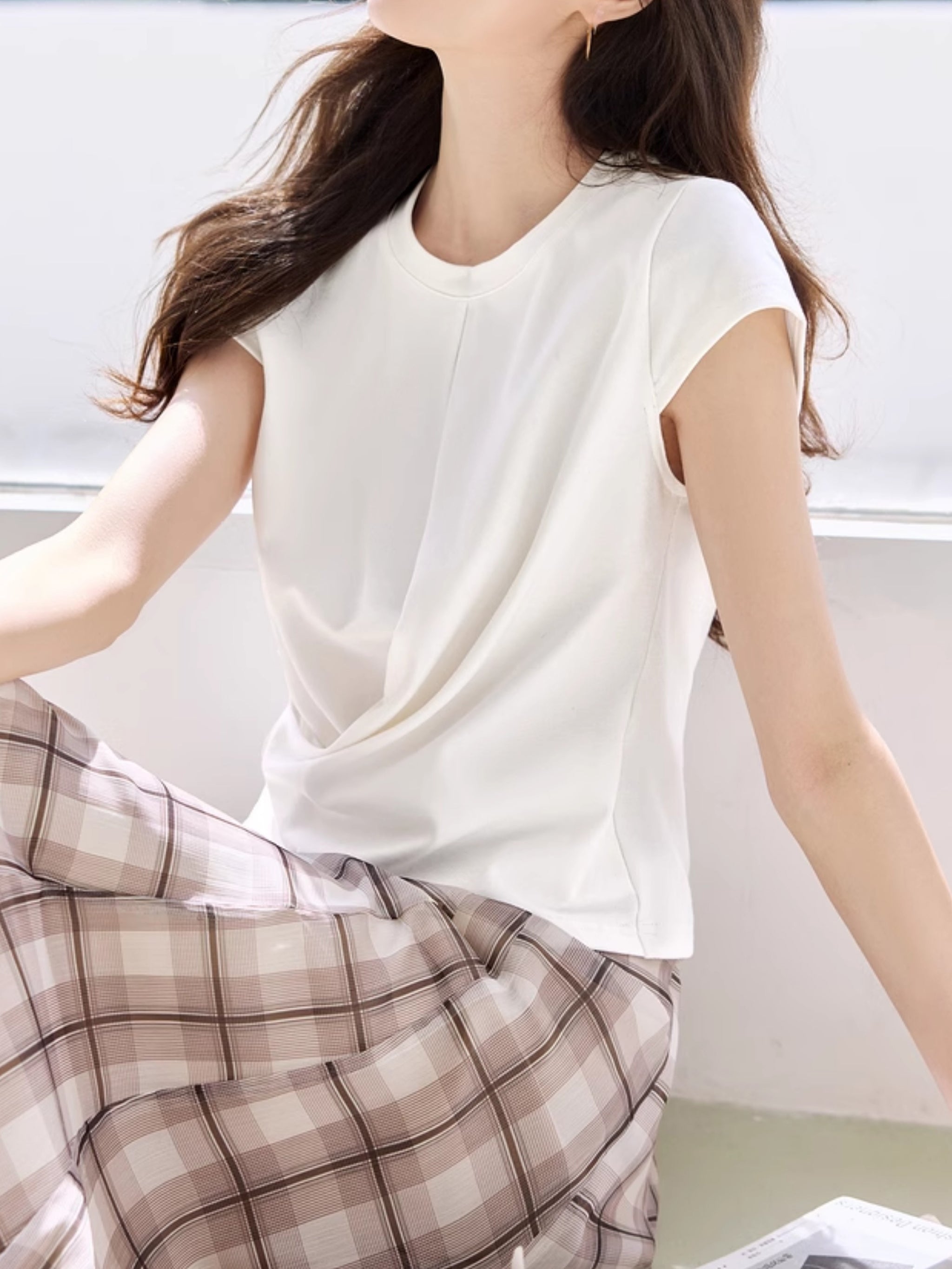 Cross design T-shirt in 4 colors