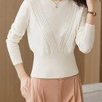 <先行公開>V型ケーブル編みニット　5色入 - SonderSable