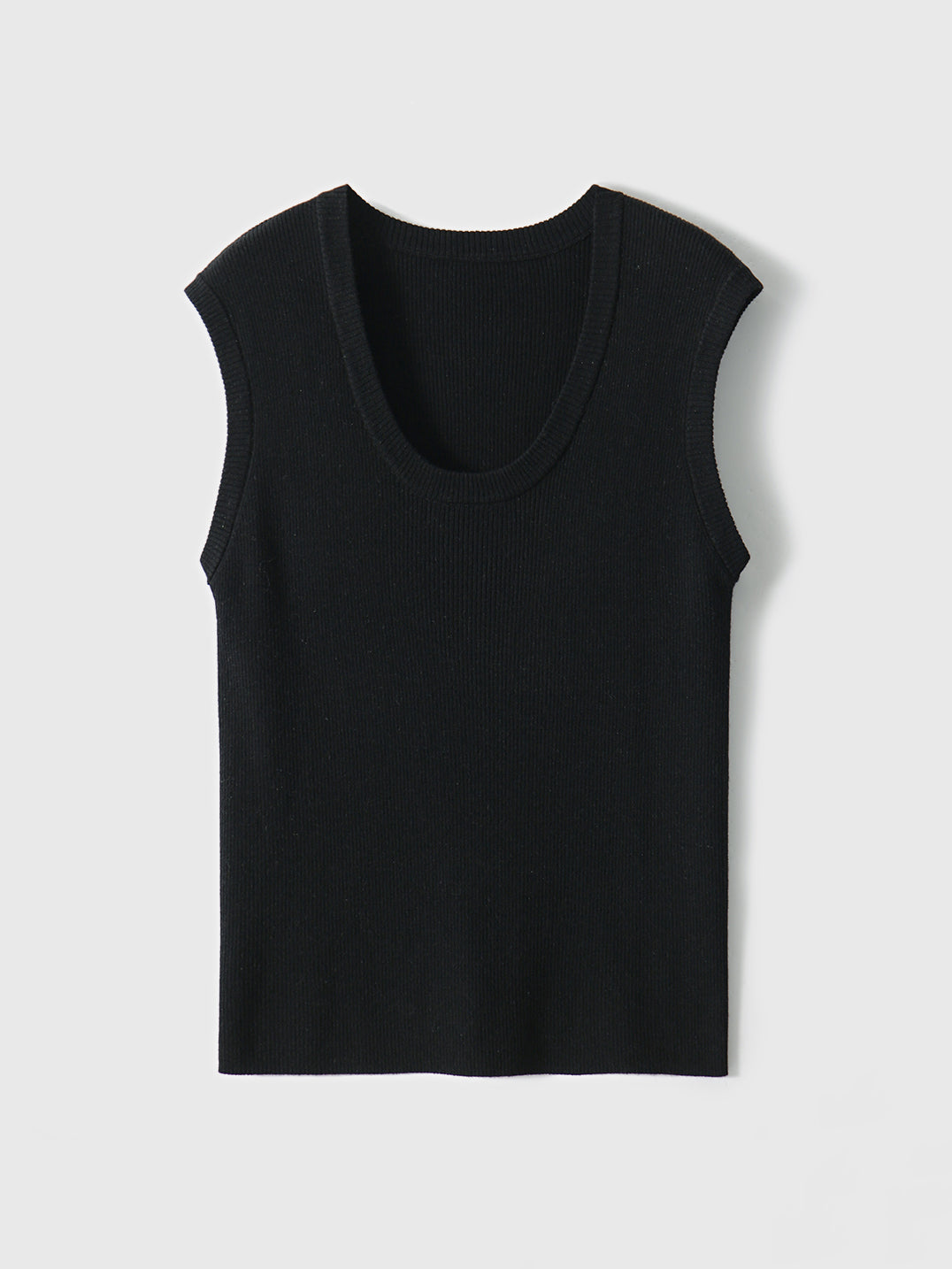 Ribbed knit tank top in 3 colors