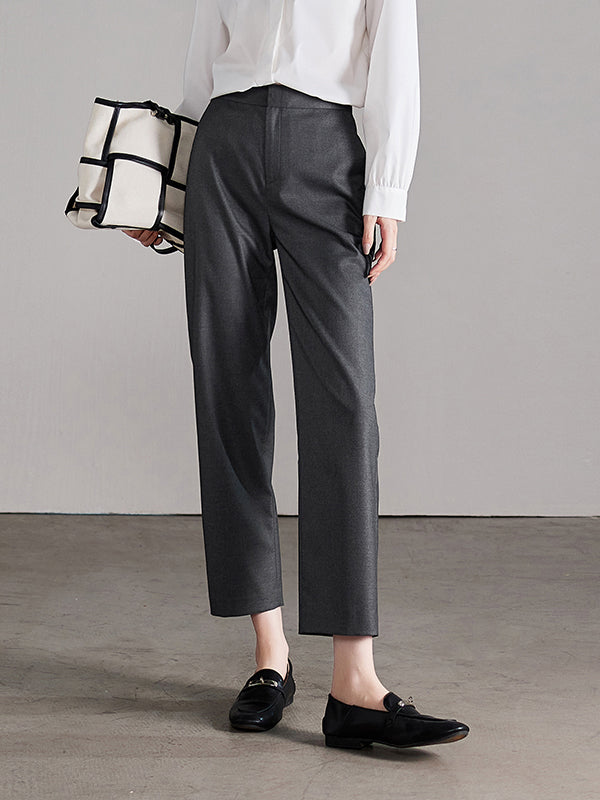 Straight slacks pants in 3 colors