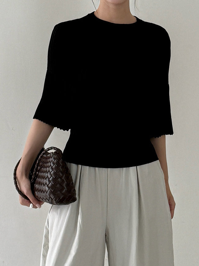 Dolman Sleeve Rib Knit - 3 Colors