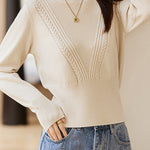 <先行公開>V型ケーブル編みニット　5色入 - SonderSable