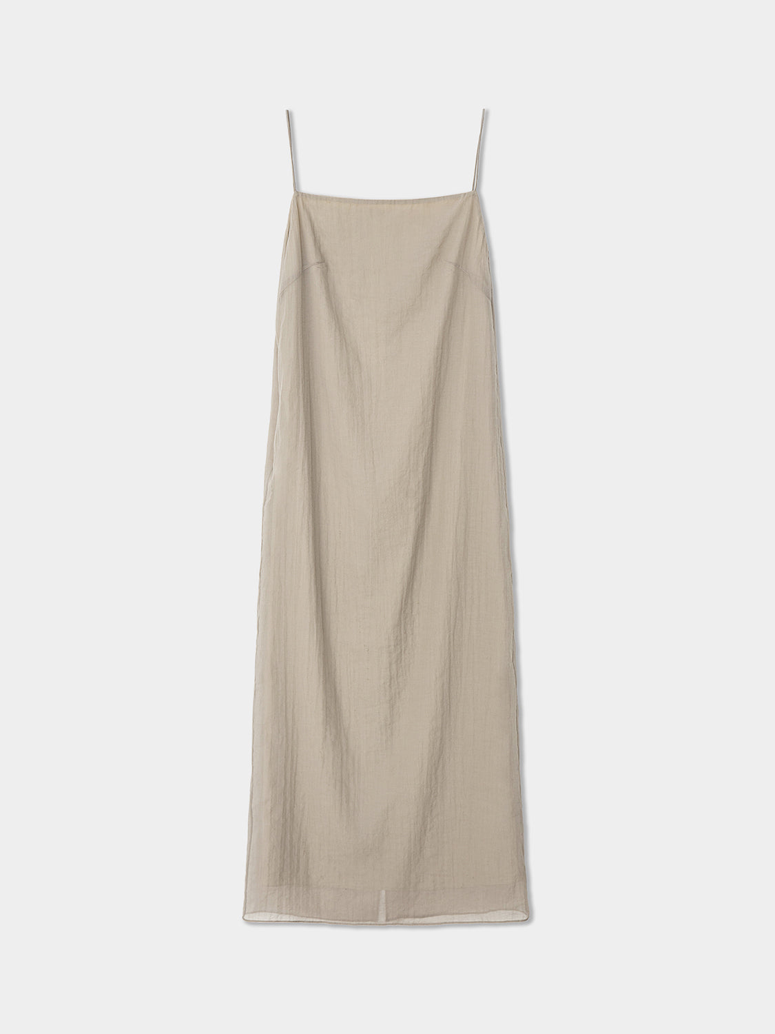 Sheer shirt &amp; layered hem cami dress (2 colors available) &lt;Can be worn together&gt;