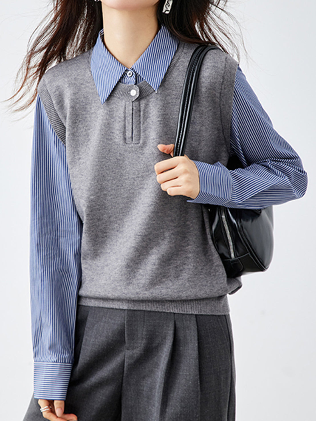 <先行公開>レイヤードストライプニット - SonderSable