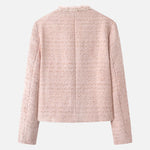 フリンジエレガントツイードジャケット - SonderSable