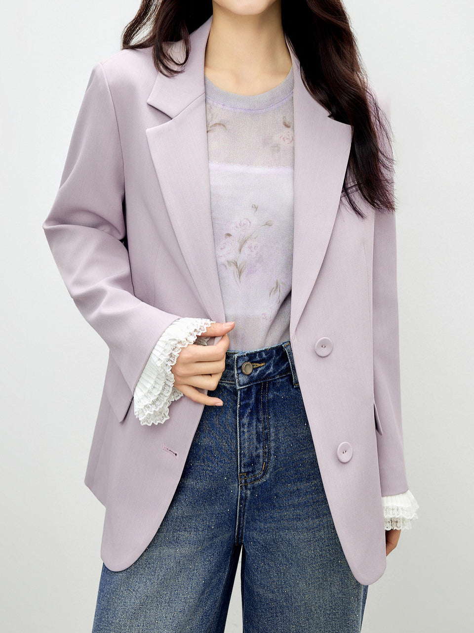 <先行公開>レースプリーツカフステーラードジャケット　2色入 - SonderSable