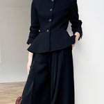 レトロボタンぺプラムジャケット - SonderSable