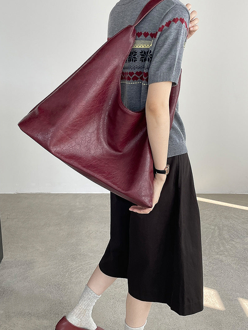 エコレザーショルダーバッグ　3色入