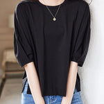 サイドボタンTシャツ　2色入 - SonderSable