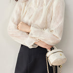 パールタックインレースブラウス - SonderSable