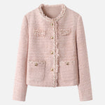 フリンジエレガントツイードジャケット - SonderSable