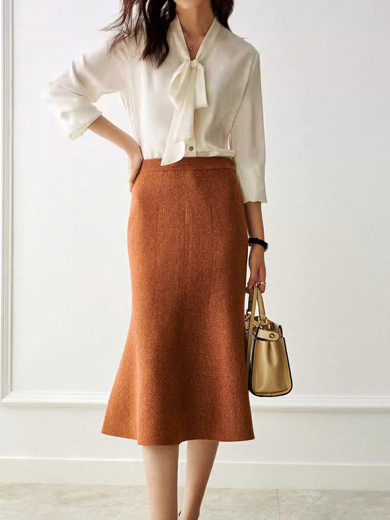 ミモレ丈マーメイドスカート　2色入 - SonderSable