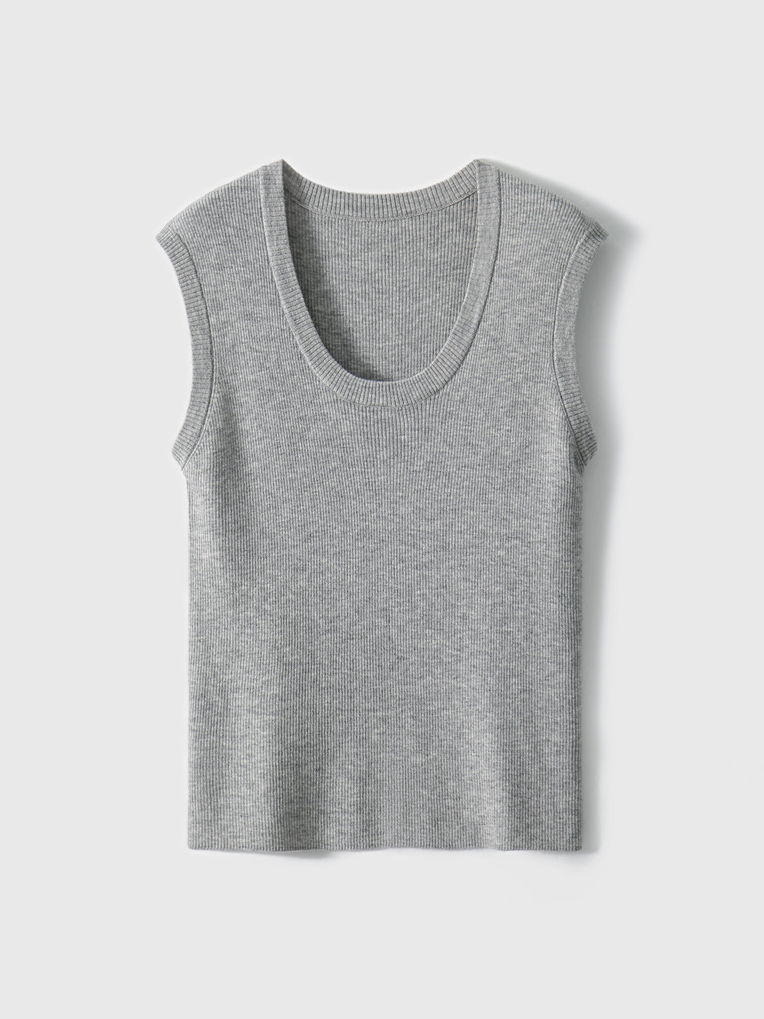 Ribbed knit tank top in 3 colors